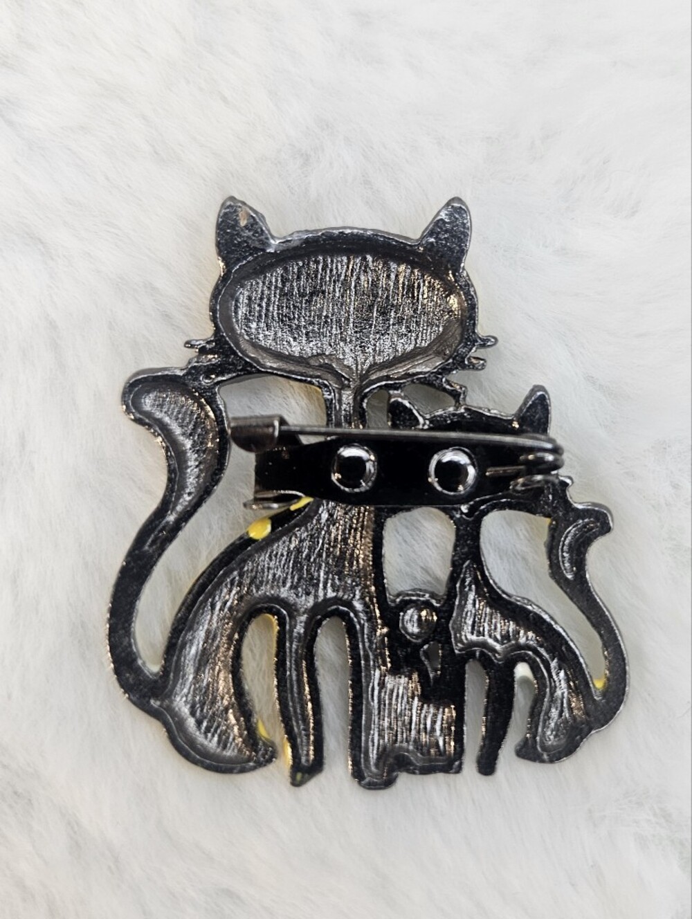 Multi Color Cat Brooch Pin - Picture 3 of 5
